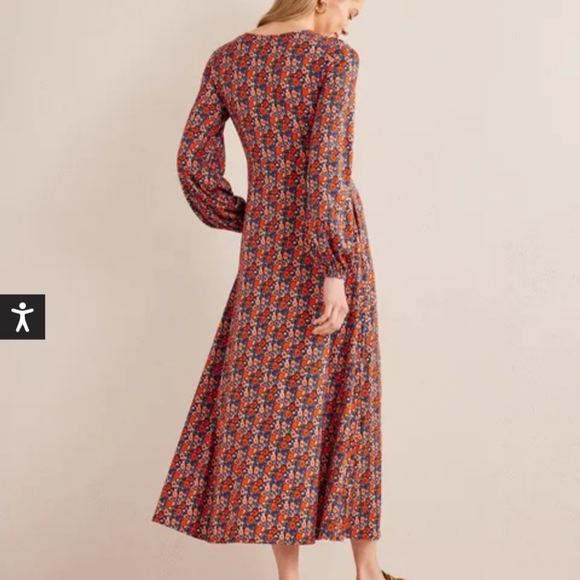 Boden Keyhole Jersey Maxi Dress Sz 10 - Picture 4 of 9